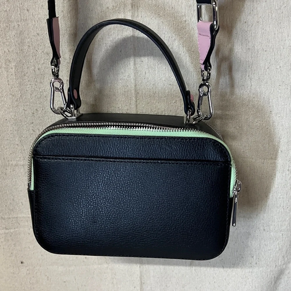 Karl Lagerfeld Black Crossbody Bag with Colorful Studs - Picture 4 of 6